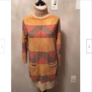 CATHERINE MALANDRINO Turtleneck Sweater dress SZ M